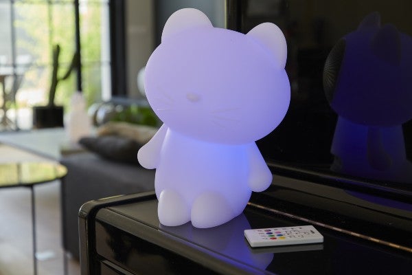 Veilleuse Connectee Et Enceinte Lumineuse Portable Bigben Chat Leroy Merlin