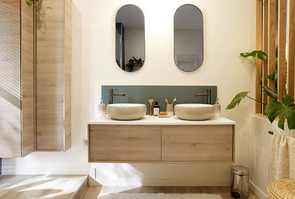 Une Salle De Bains Chic Ambiance Tropicale Leroy Merlin