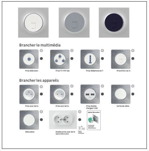 prise rj45 ODACE  - 3