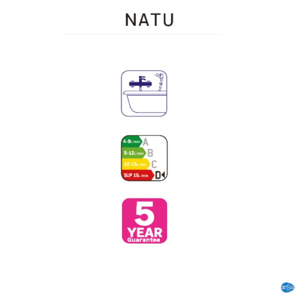 Robinet de baignoire natu sensea - 2