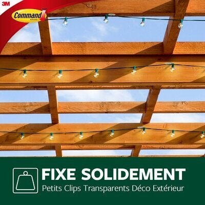 clips adhésif Exterieur pour guirlande Command