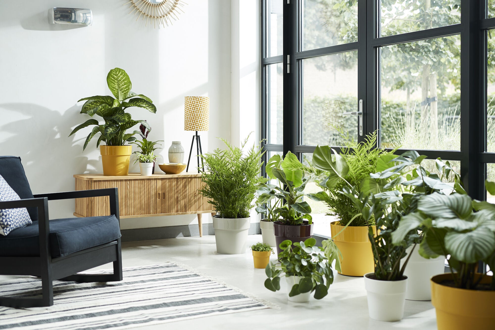 Pots et plantes pour la déco du salon Leroy Merlin
