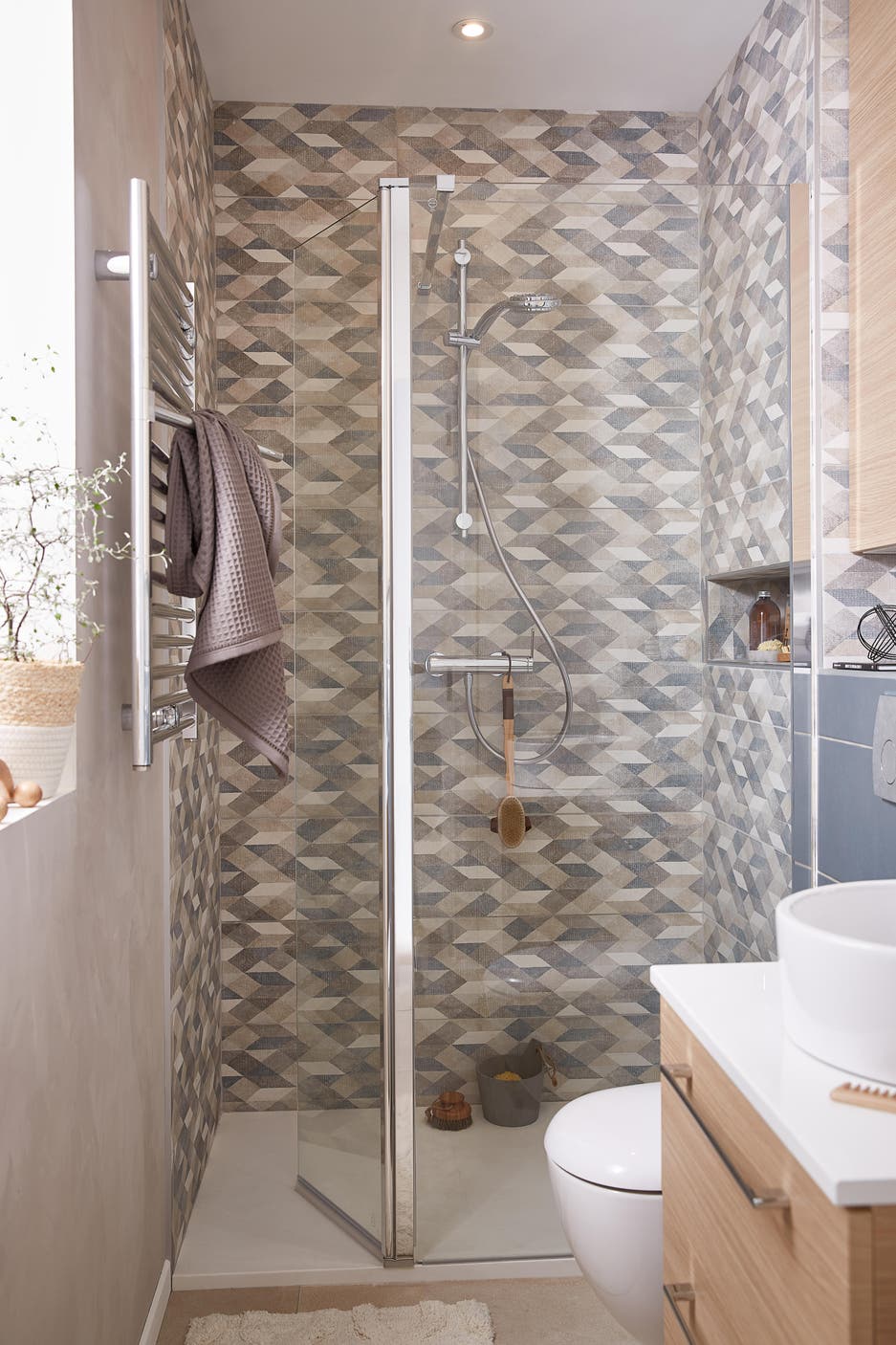 Une Douche A L Italienne Dans Moins De 3 5m Leroy Merlin