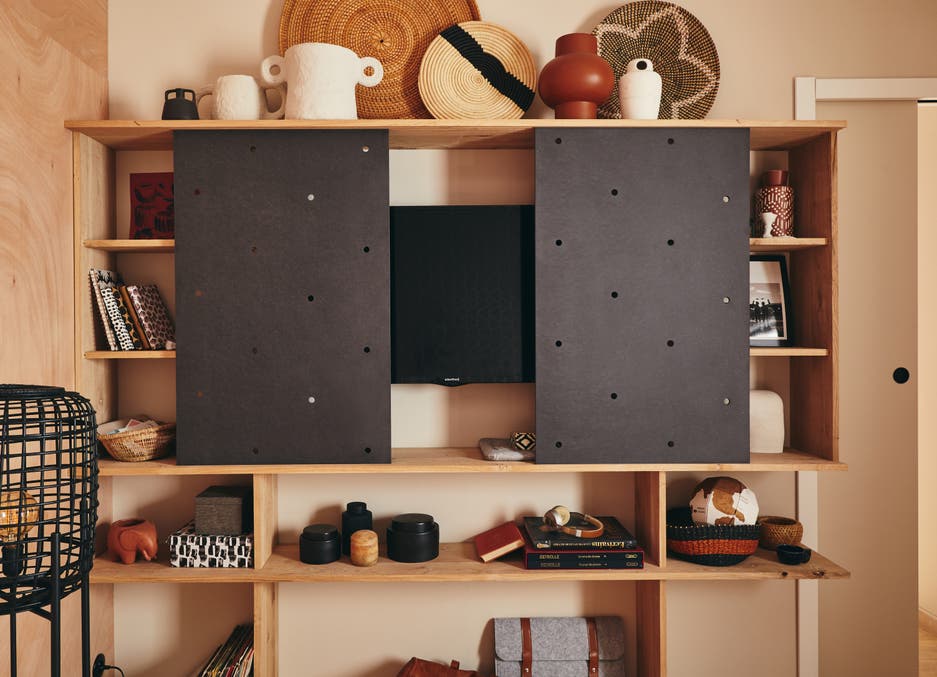 meuble t�l� leroy merlin